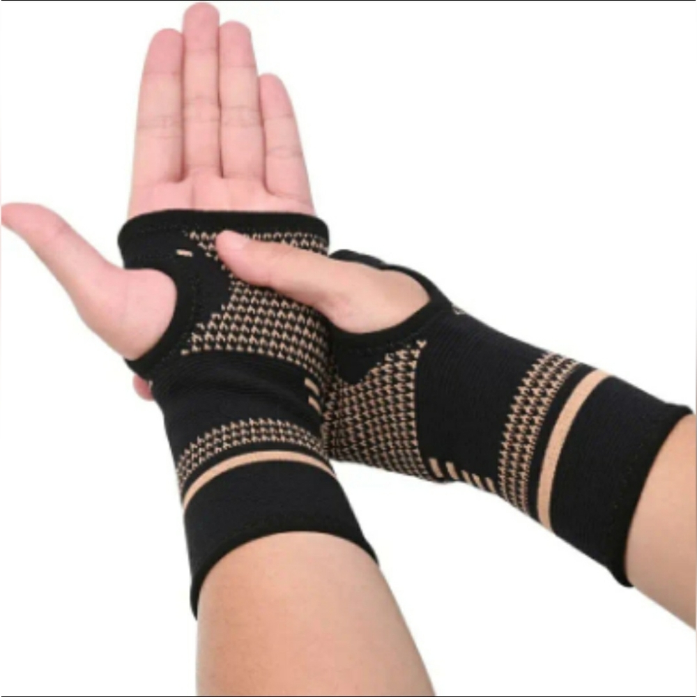 Copper Fiber Wrist Compression and Support